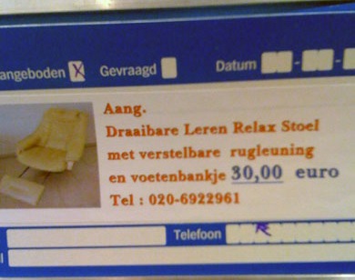 De relaxstoel