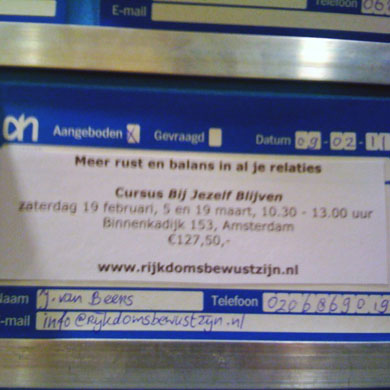 Bij jezelf blijven