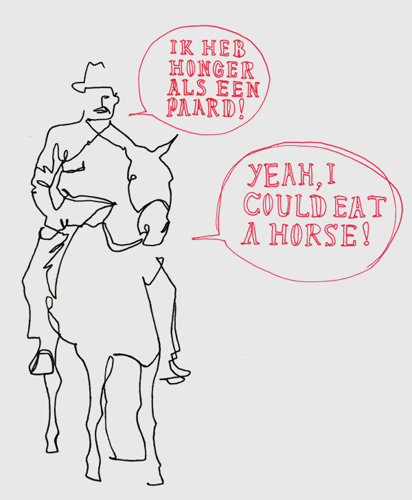 Ik heb honger als een paard