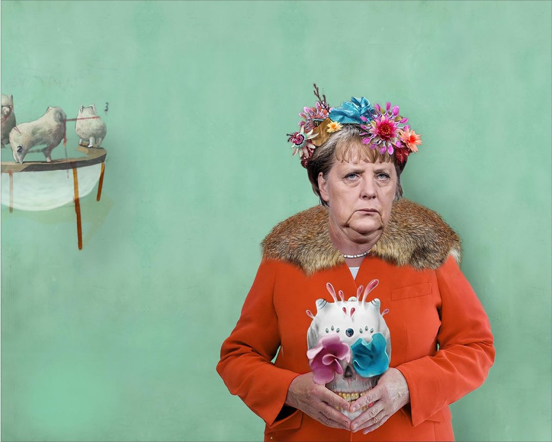 Kijkend naar Merkel, kijkend naar mij 1