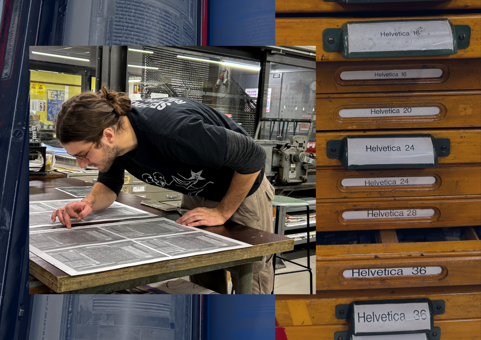 :César Rogers maakt een print voor onze kunstverzamelaars: ‘Als vormgever en drukker vind ik de spanning tussen mechanisering en het lichaam belangrijk’ 1